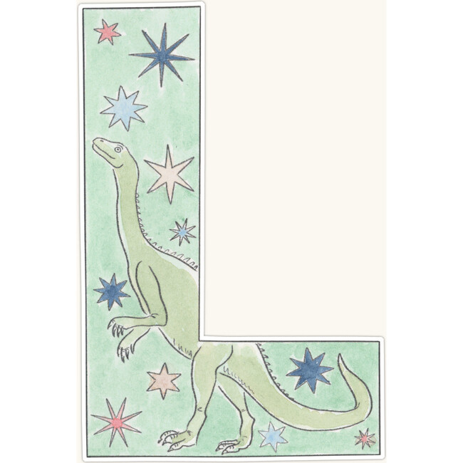 Dino Print Letter Garland, Jade - Garlands - 6