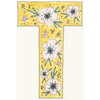 Floral Print Letter Garland, Saffron - Garlands - 10 - thumbnail