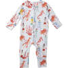 Double Zip One-Piece, Montauk Sea - Pajamas - 1 - thumbnail