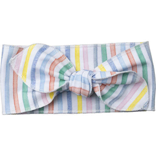 Baby Bow Headband, Sag Stripes