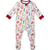 Double Zip Footed One Piece PJ, Montauk Sea - Footie Pajamas - 1 - thumbnail