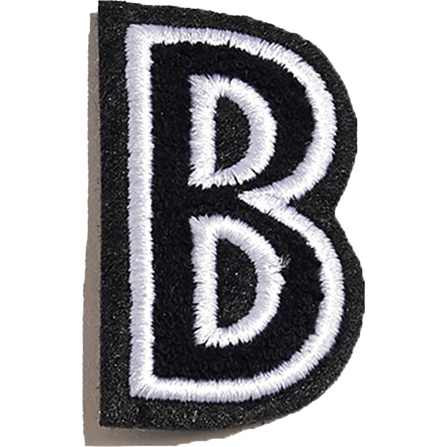 Small Plush Felt Alphabet 'B' Basket Letter, Black