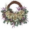 Purple Seeded Boxwood Wreath, Eucalyptus & Peony - Wreaths - 1 - thumbnail