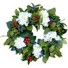 Williamsburg Style Americana Wreath - Wreaths - 1 - thumbnail
