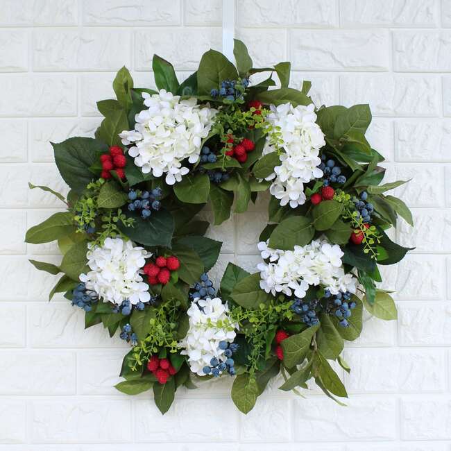 Williamsburg Style Americana Wreath - Wreaths - 2
