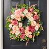 Blush & Bashful Mixed Dahlia, Peony & Rose Wreath - Wreaths - 3 - thumbnail