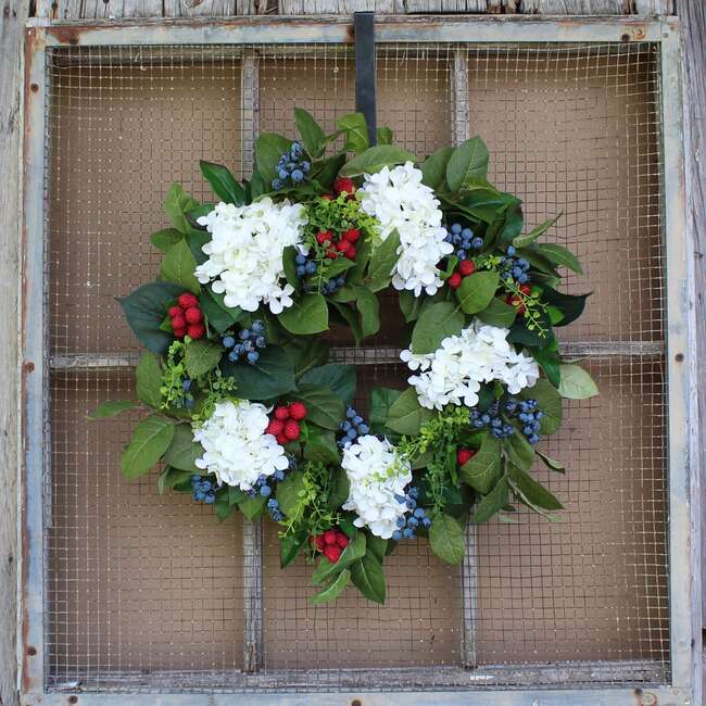 Williamsburg Style Americana Wreath - Wreaths - 4