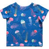 Brooklyn Print Short Sleeve Pocket Tee, Iridescent Jellyfish - Tees - 6