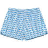 Boys Boardshort, Wave Repeat - Swim Trunks - 1 - thumbnail