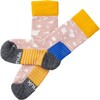 Peak Merino Hiking Socks, Sunset Rose And Sunflower Yellow - Socks - 1 - thumbnail