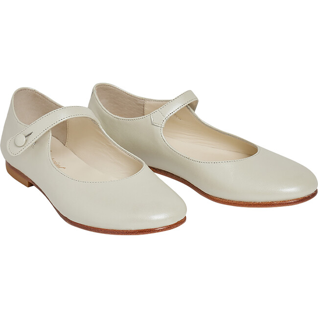 Ella Thin Strap Flat Heel Mary Janes, Almond - Mary Janes - 2