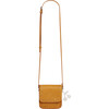Cipsy Studded Flap Leather Messenger Bag, Ocher - Bags - 2