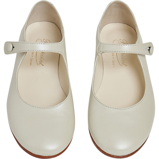 Ella Thin Strap Flat Heel Mary Janes, Almond - Mary Janes - 3