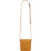 Cipsy Studded Flap Leather Messenger Bag, Ocher - Bags - 3