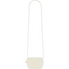 Cesna Beaded Strap Saddle Bag, White - Bags - 3