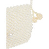 Cesna Beaded Strap Saddle Bag, White - Bags - 4