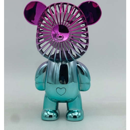 Portable Rechargable Bear Fan w 3 Speeds - Tech Toys - 2
