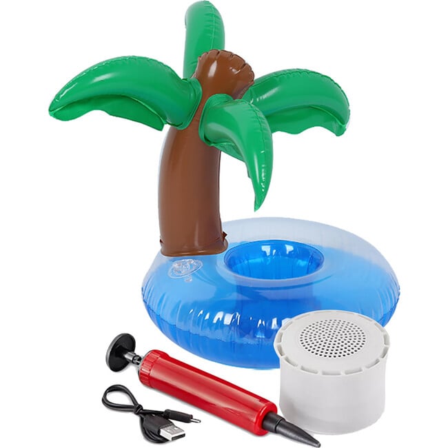 Bluetooth Floating Speaker & Cup Holder - Palm Tree - Tech Toys - 2