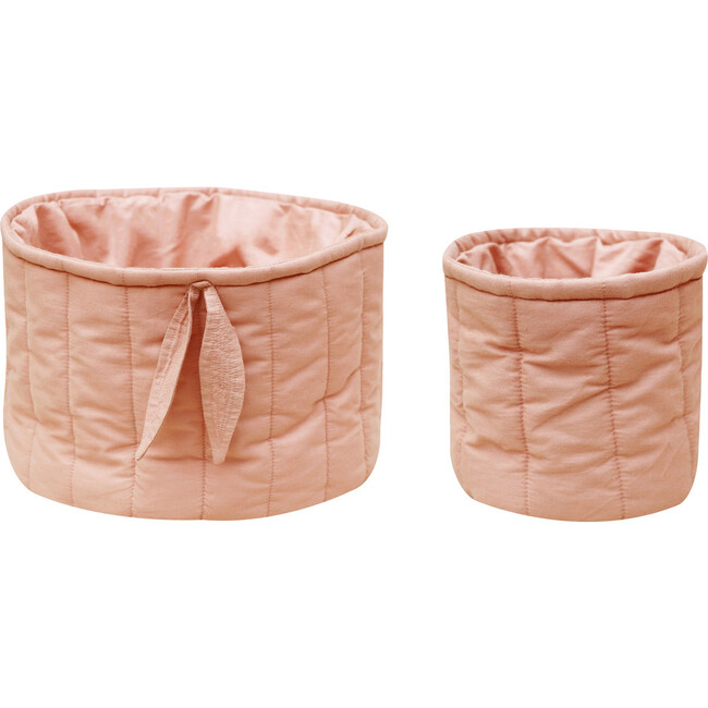 Practical Quilted Baskets Set, Bambie Vintage Nude (Set Of 2)