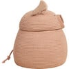 Kids Handcrafted Braided Cord Basket, Peggy The Pig - Storage - 3