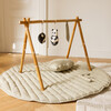 Soft-Padded Reversible Round Playmat, Bamboo Leaf - Playmats - 2 - thumbnail
