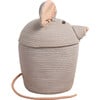 Kids Handcrafted Braided Cord Basket, Renata The Rat - Storage - 3