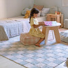 Kitchen Tiles Checkerboard Pattern Washable Rug, Blue Sage - Rugs - 2