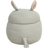 Kids Handcrafted Braided Cord Basket, Henry The Hippo - Storage - 4