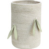 Handcrafted Braided Cord Basket, Bamboo Cane - Storage - 1 - thumbnail