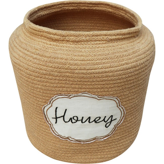 Handcrafted Braided Cord Basket, Honey Pot - Storage - 4