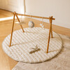 Soft-Padded Reversible Round Playmat, Bamboo Leaf - Playmats - 6