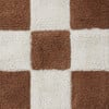 Kitchen Tiles Checkerboard Pattern Washable Rug, Toffee And Cream - Rugs - 4