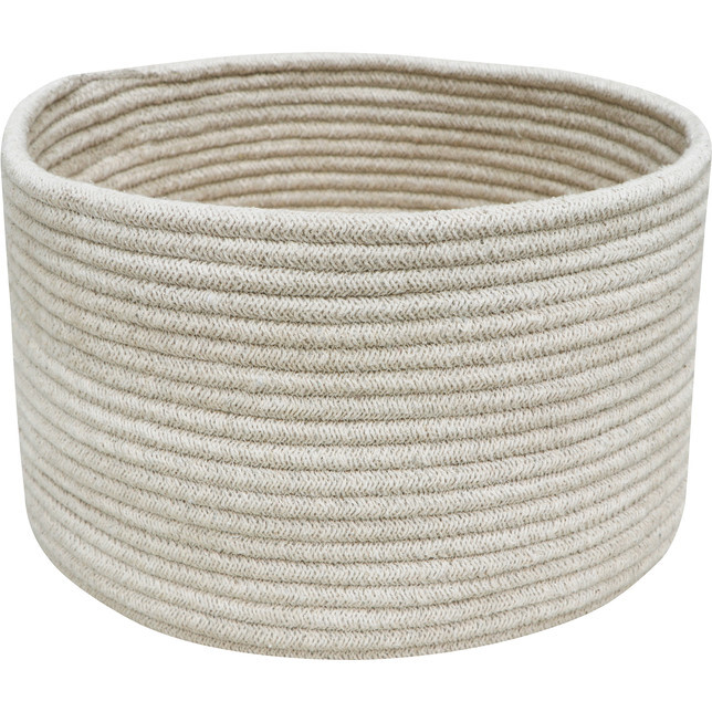 Gram Hand Braided Thick Cord Basket, Natural - Storage - 1
