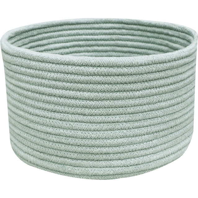 Gram Hand Braided Thick Cord Basket, Blue Sage - Storage - 1
