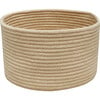 Gram Hand Braided Thick Cord Basket, Golden - Storage - 1 - thumbnail