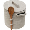 Hand Braided Play Basket Set, Little Chef - Storage - 4
