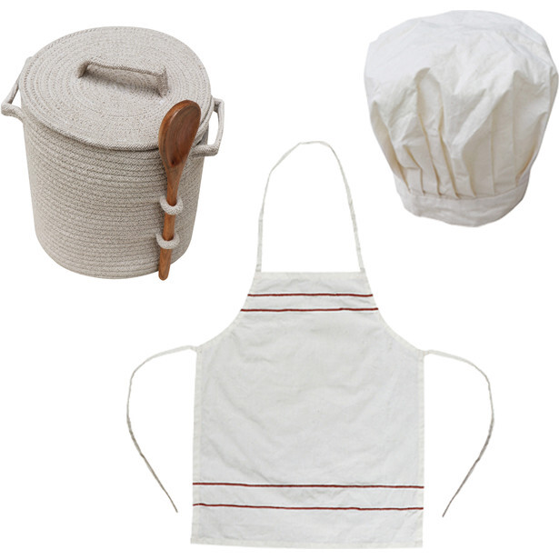 Hand Braided Play Basket Set, Little Chef - Storage - 5