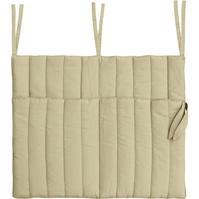 Crib Tie-String Pocket Hanger, Benjamin Olive