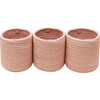 3-Cylindrical Handcrafted Braided Cord Crib Basket, Bobby Vintage Nude - Storage - 1 - thumbnail