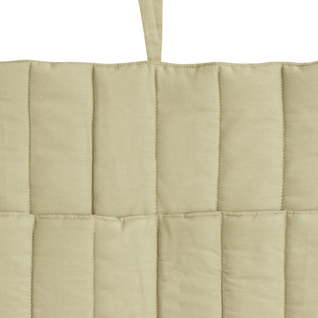 Crib Tie-String Pocket Hanger, Benjamin Olive - Storage - 3