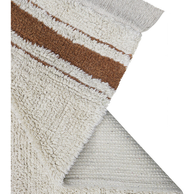 Gastro Classic Striped Tea Cloth-Inspired Washable Rug, Toffee - Rugs - 3