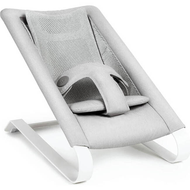 Bamboo 3Dknit™ Baby Bouncer & Toddler Lounger, Grey - Bouncers - 1