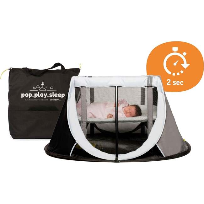 Instant Travel Cot, Grey Rock - Travel Cribs - 2