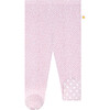 Pastel Orchid Polka Dot Footie Legging, Purple - Leggings - 2