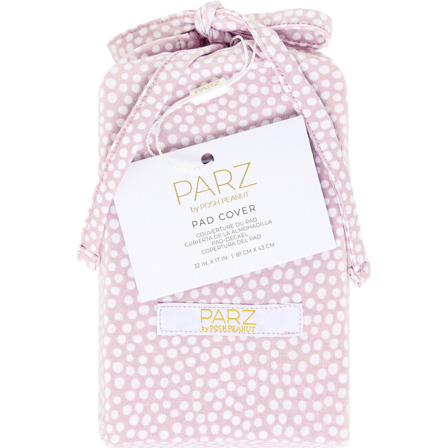 Pastel Orchid Polka Dot Pad Cover, Purple - Changing Pads - 2