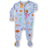 Under the Sea Footie Pajama, Light Blue - Footie Pajamas - 1 - thumbnail