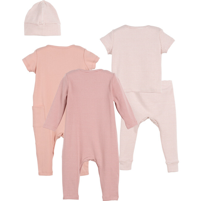 5 Piece Baby Set, Pink Multi - Mixed Apparel Set - 2