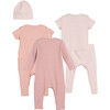 5 Piece Baby Set, Pink Multi - Mixed Apparel Set - 2