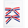 Patriotic Ribbon Pigtail Bows, Red White & Blue - Hair Accessories - 1 - thumbnail