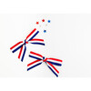 Patriotic Ribbon Pigtail Bows, Red White & Blue - Hair Accessories - 2